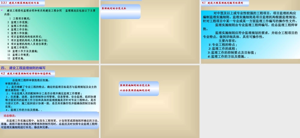 建设工程监理-文库-规划和监理细则(文库下载)--监理规划