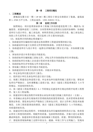 某安置小区一-文库-期工程监理规划(装修)--监理规划