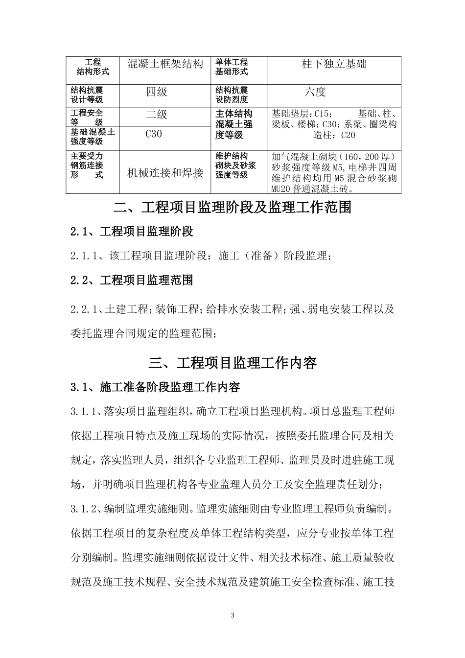 生产车间工程-文库-项目监理规划(文档)--监理规划_第3页