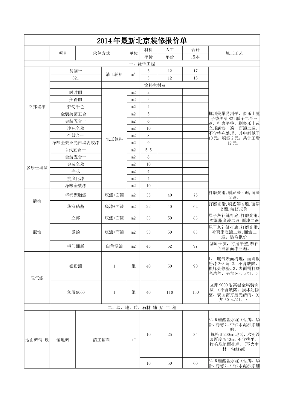 北京装修装饰最新报价_第1页