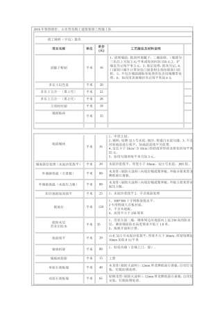 山东精工建筑装修工程施工队报价 年