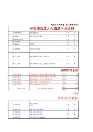 西安某装修公司最新报价大全 年