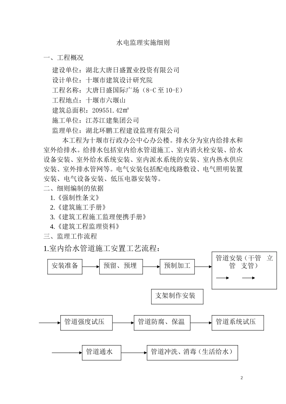 大唐日盛国际广场水电监理实施细则-文库--监理实施细则_第2页