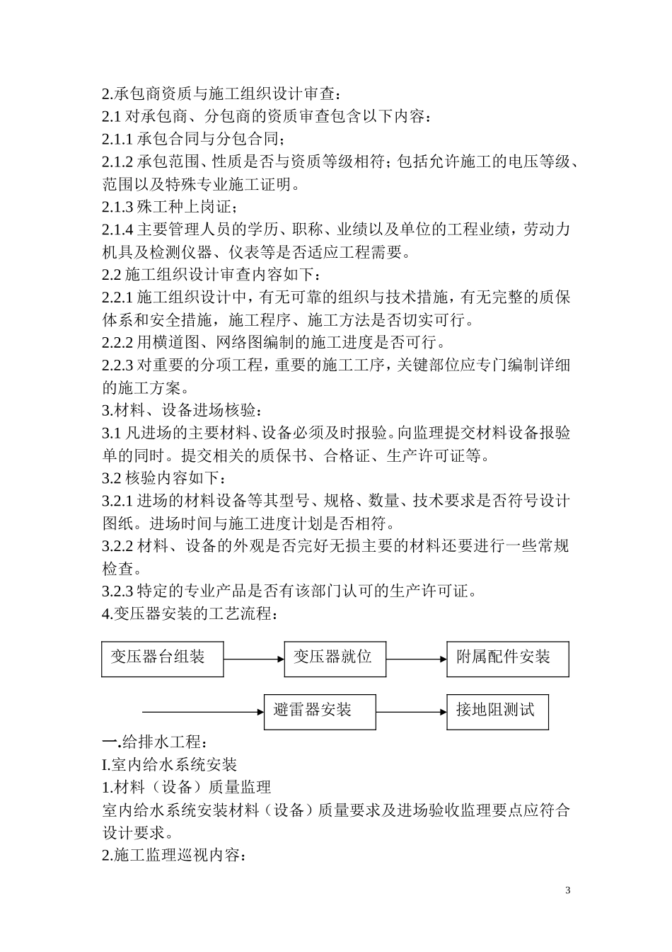 大唐日盛国际广场水电监理实施细则-文库--监理实施细则_第3页