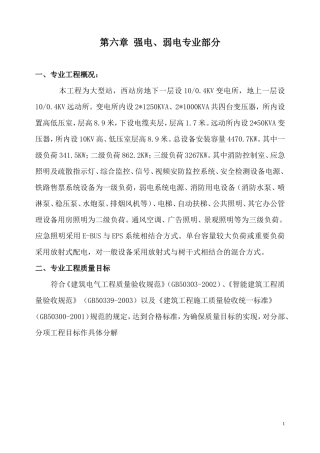 大型变电所站强电、弱电专业部分监理细则-文库--监理实施细则