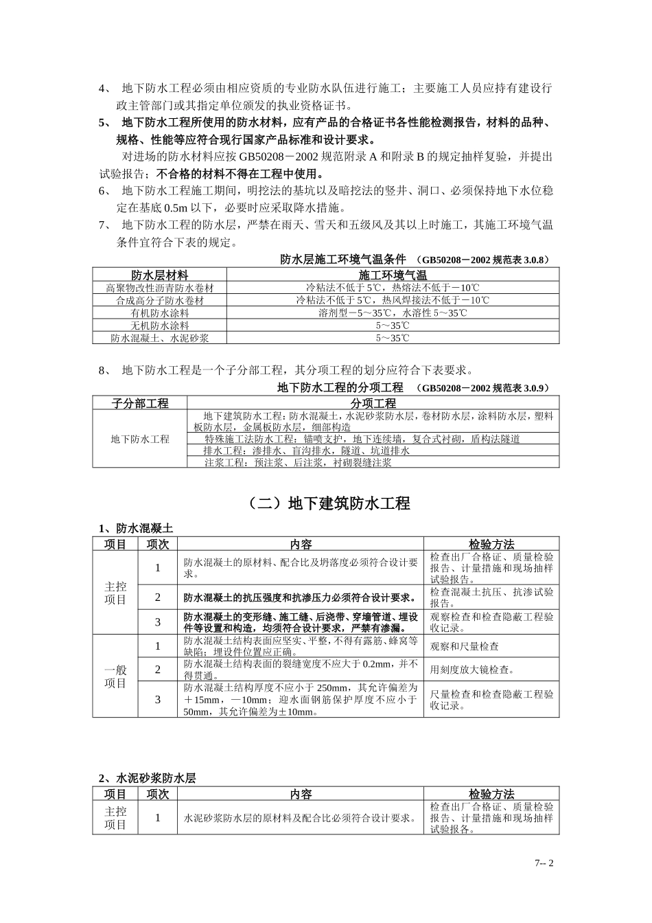 地下防水工程施工质量监理实施细则-文库--监理实施细则_第2页