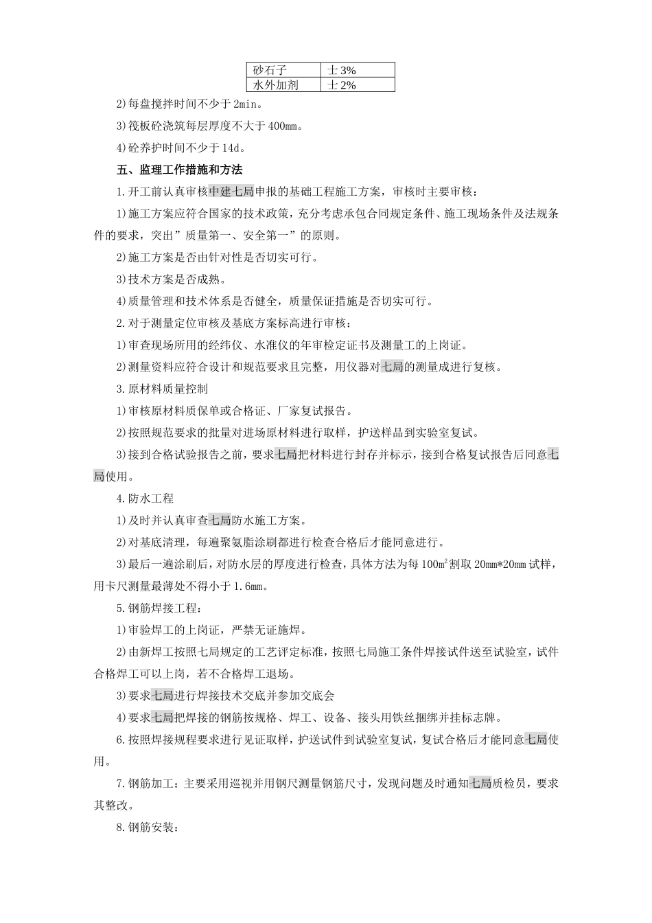 地下室基础工程监理实施细则-文库--监理实施细则_第3页