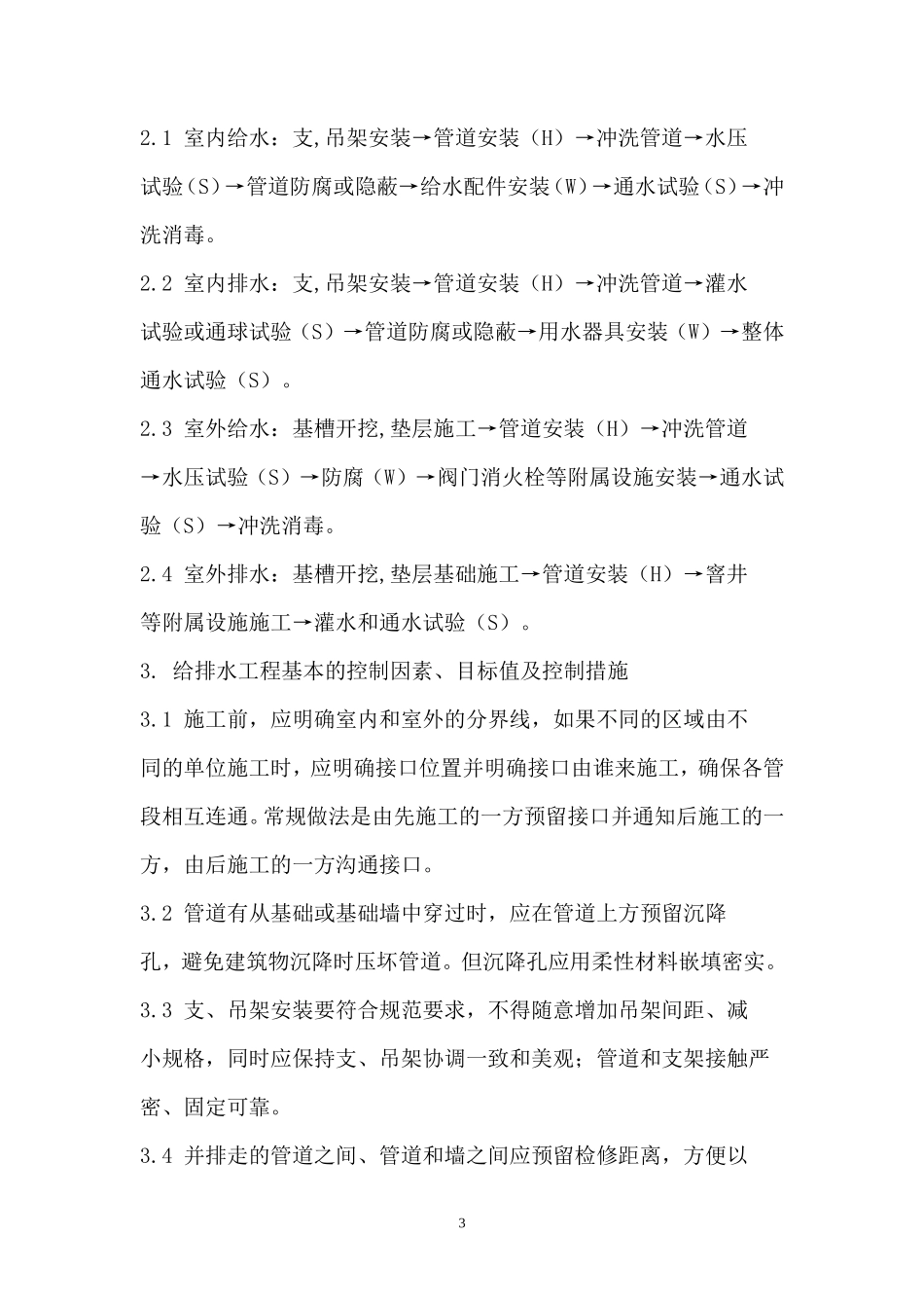 东泰二期厂房工程监理实施细则（给排水工程）-文库--监理实施细则_第3页