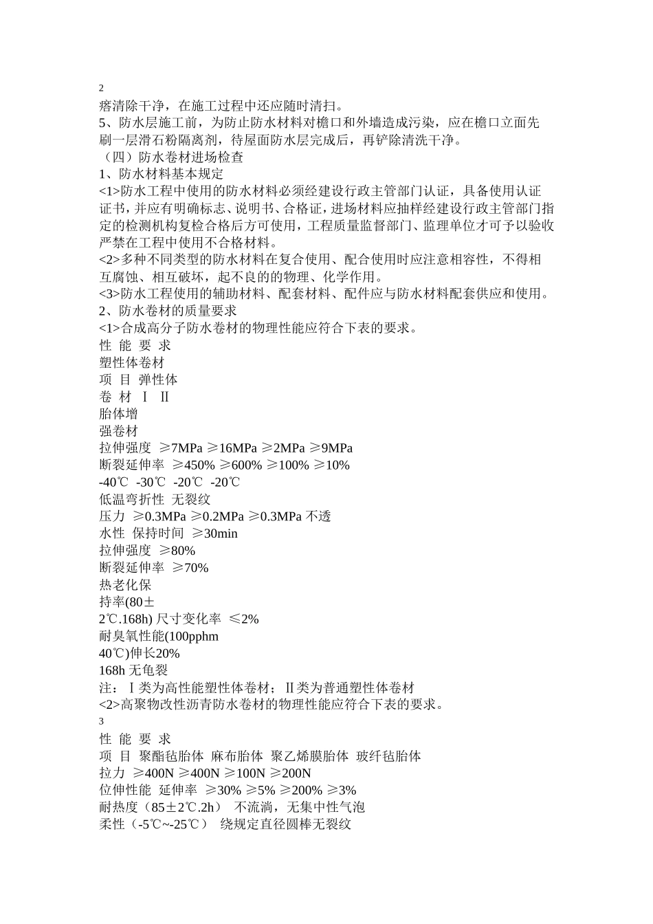 防水卷材工程监理细则(文库)--监理实施细则_第3页