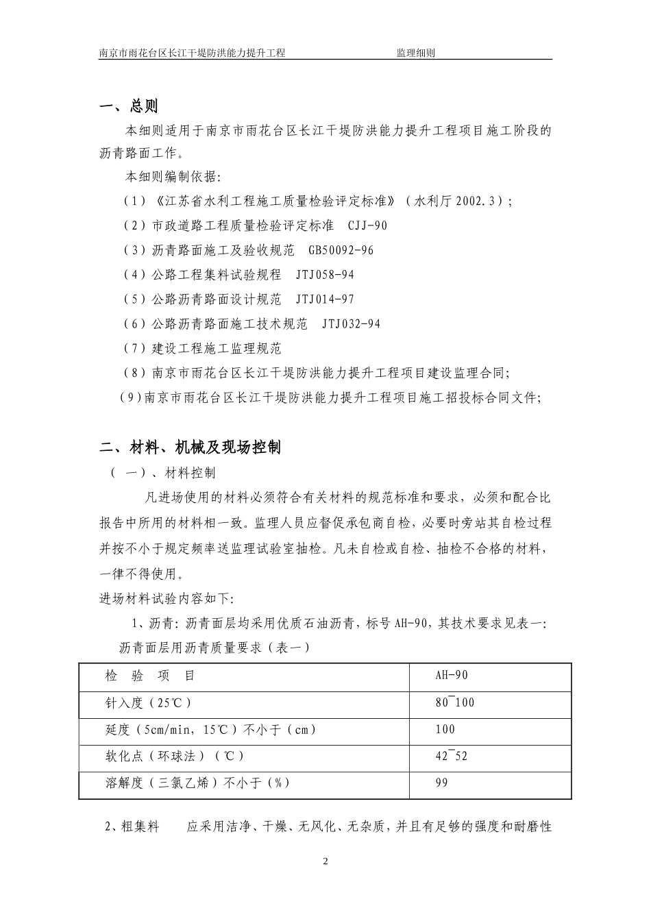 干堤防洪能力提升工程沥青路面监理实施细则-文库--监理实施细则_第2页