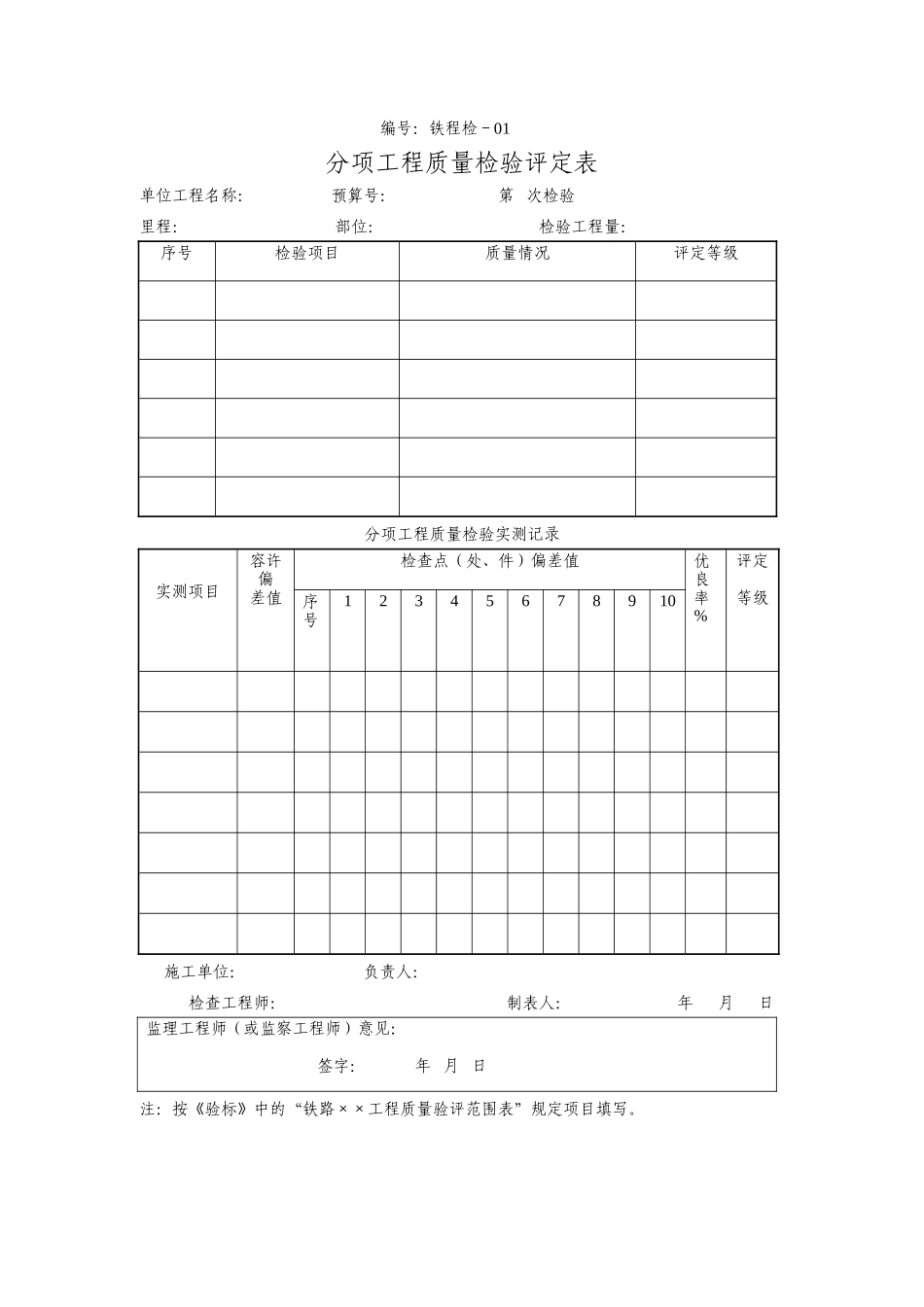 地铁监理统一表格第三部分-文库-监理表格_第3页