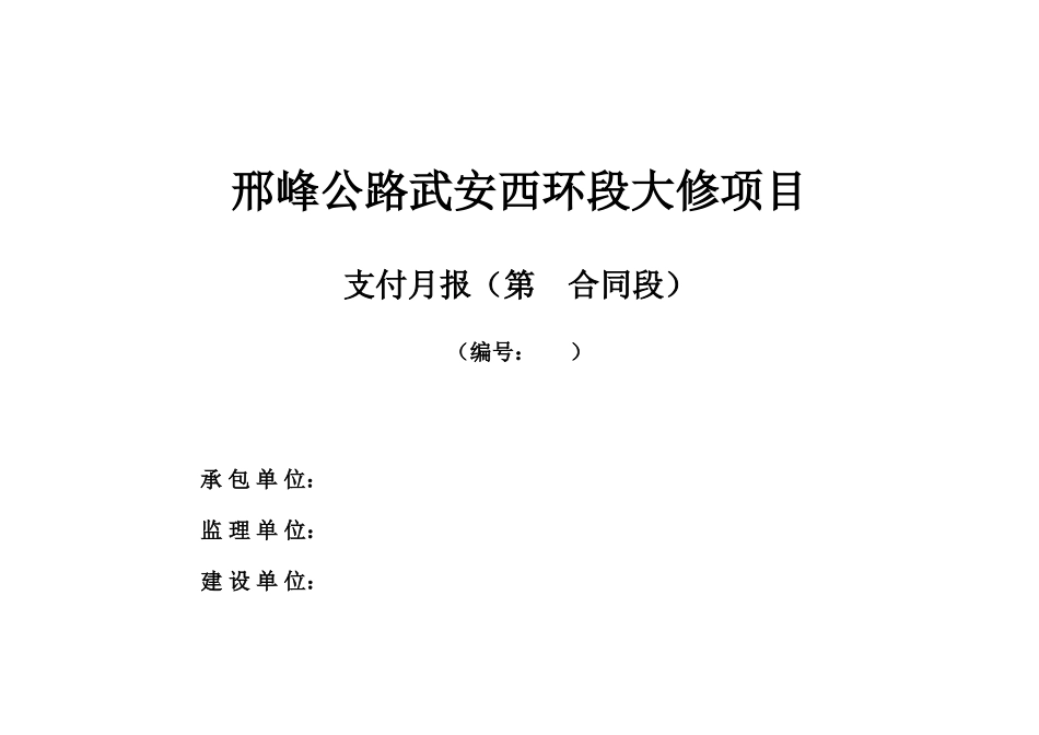 公路工程大修项目支表-文库-监理表格_第2页