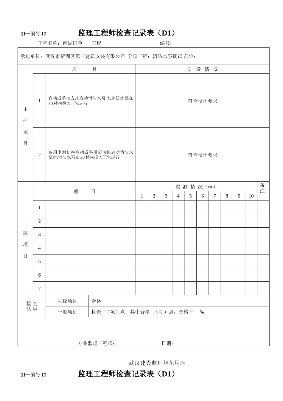 监理工程师检查记录表-文库-监理表格_第3页