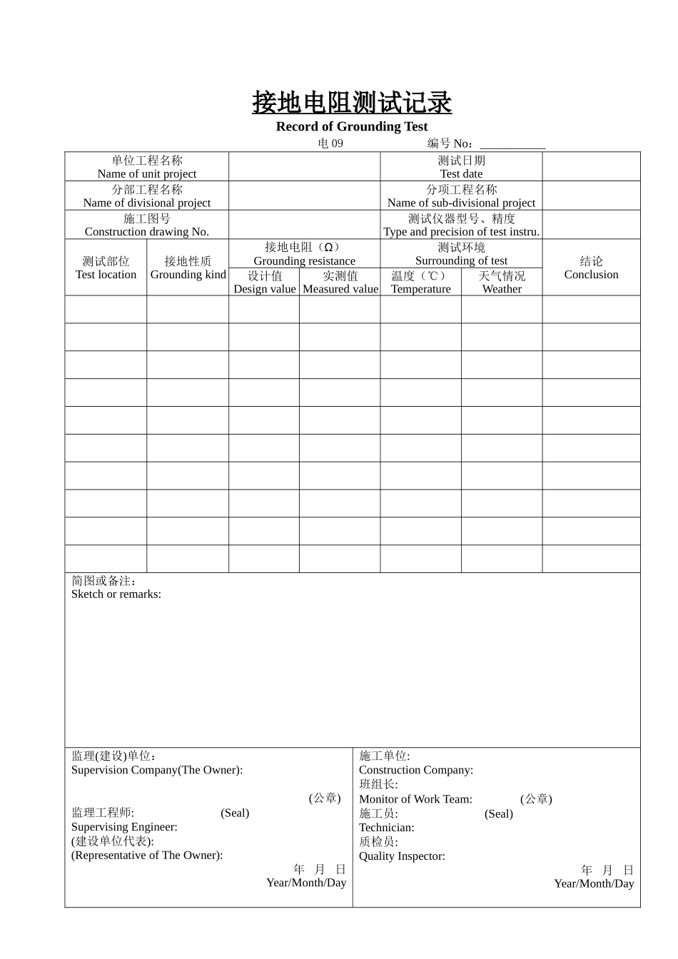 弱电工程表格-文库-监理表格_第2页