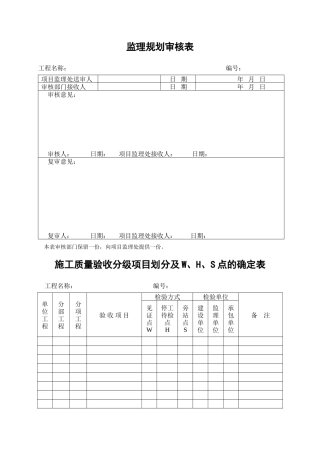 监理工作程序所有表格--监理工作流程