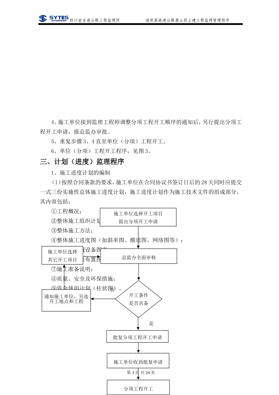 遂资眉高速公路眉山段土建工程监理管理程序--监理工作流程_第3页