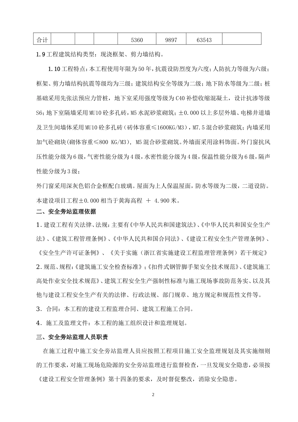 标准厂房施工现场安全旁站监理方案--监理方案_第3页