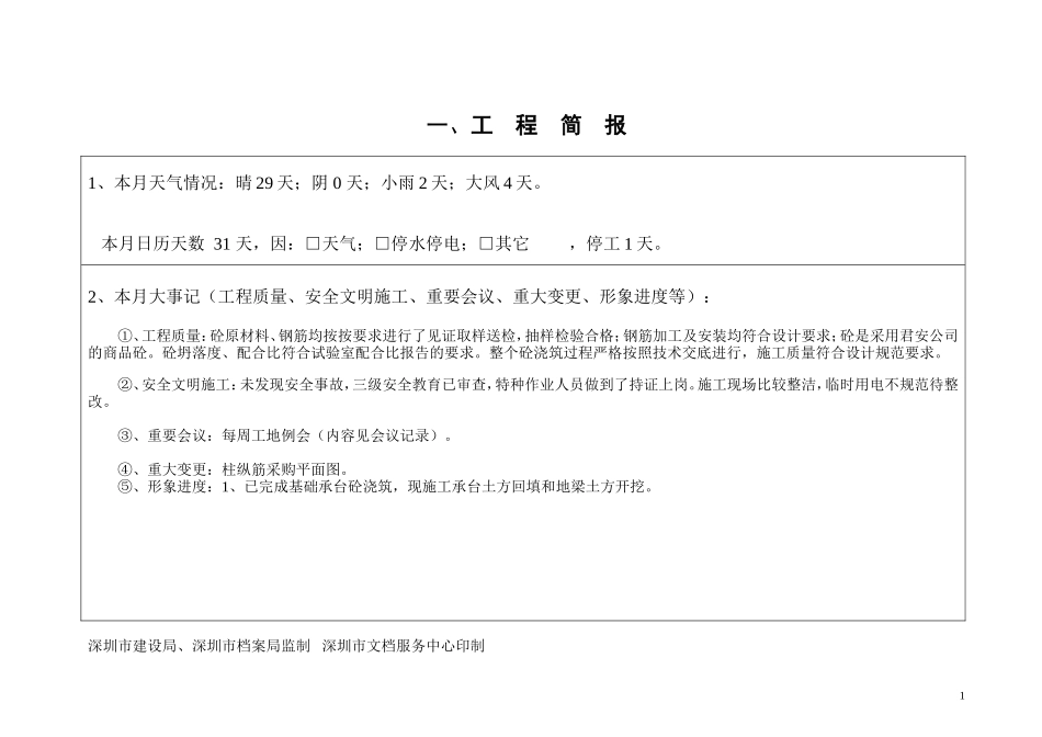 大金洲工业区北区厂房及单身宿舍楼工程建设监理月报--监理月报_第2页