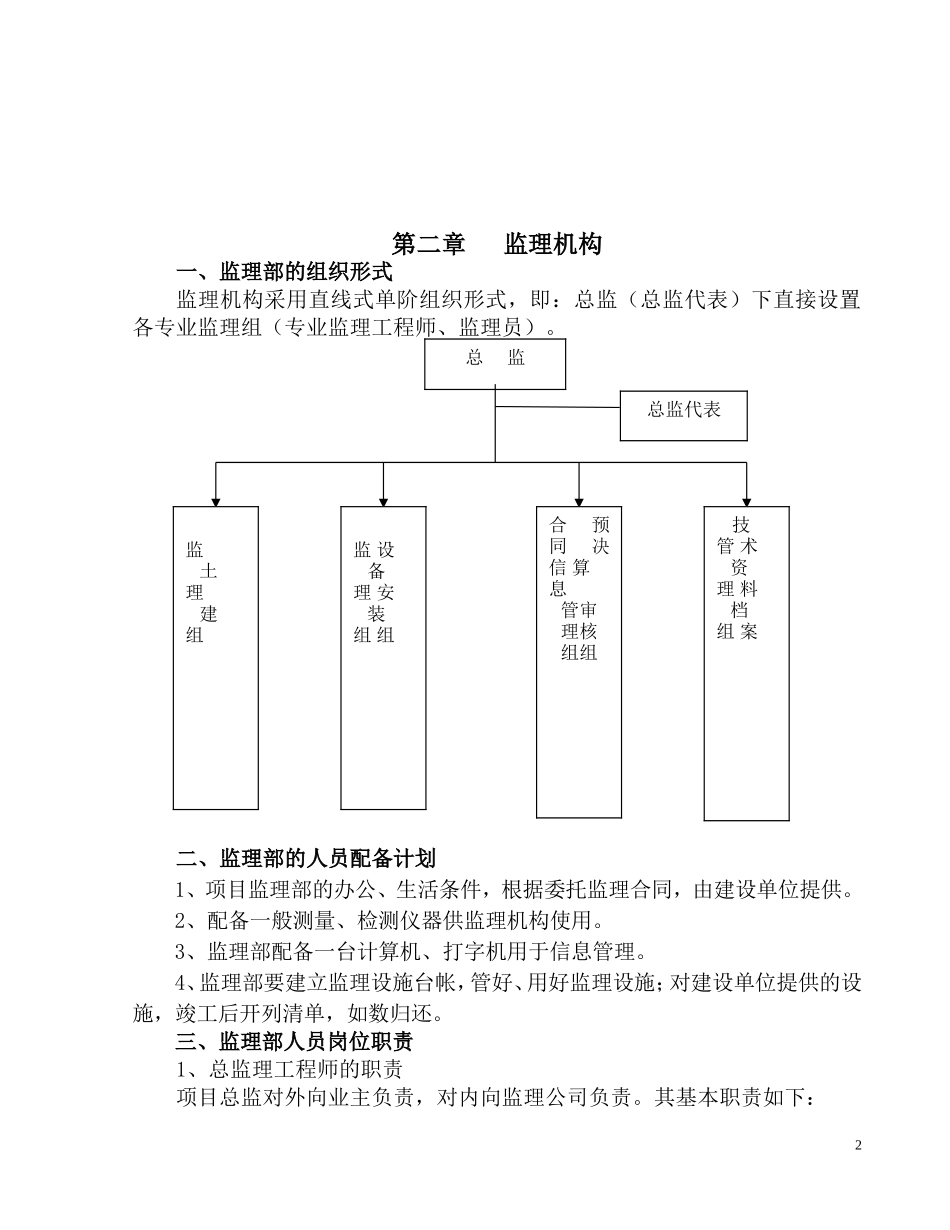 工程监理规划--监理月报_第2页