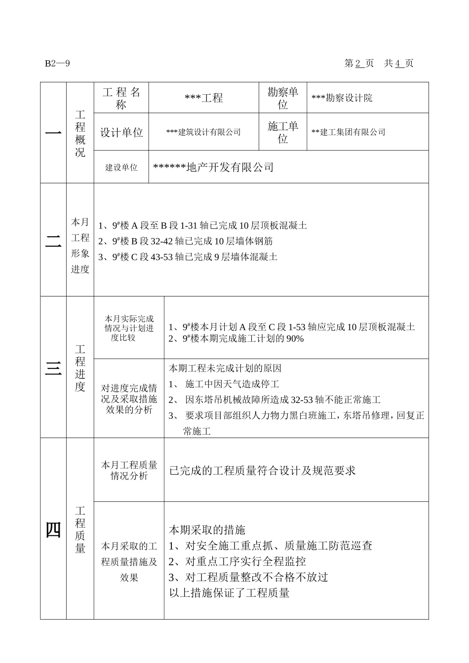 工程监理月报--监理月报_第2页