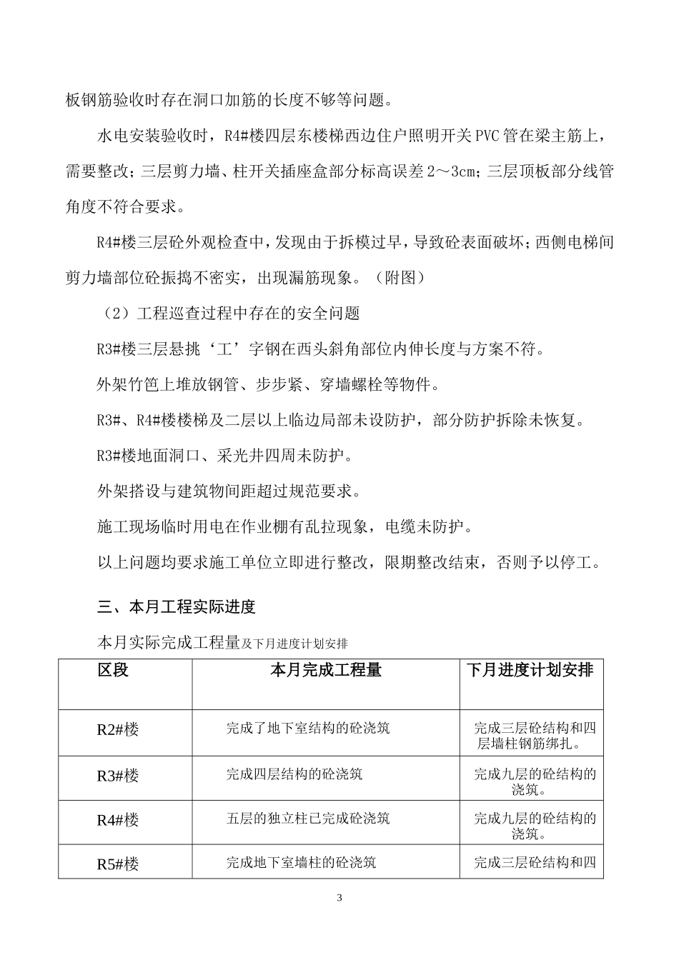 九珑湾•广视花园（B）区工程安全监理月报--监理月报_第3页
