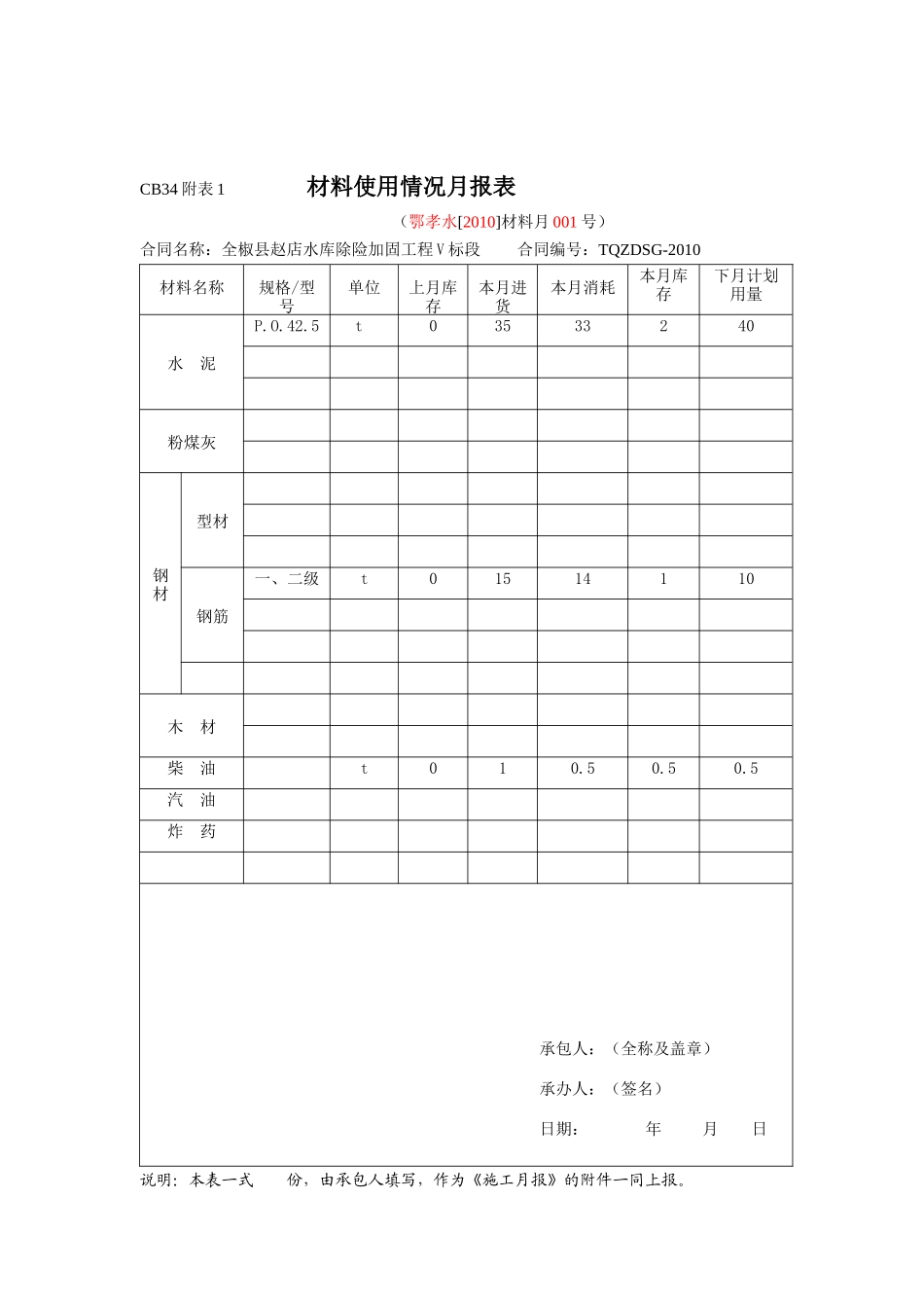 水库管护设施工程施工月报--监理月报_第3页