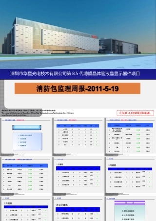 消防包监理周报--监理月报