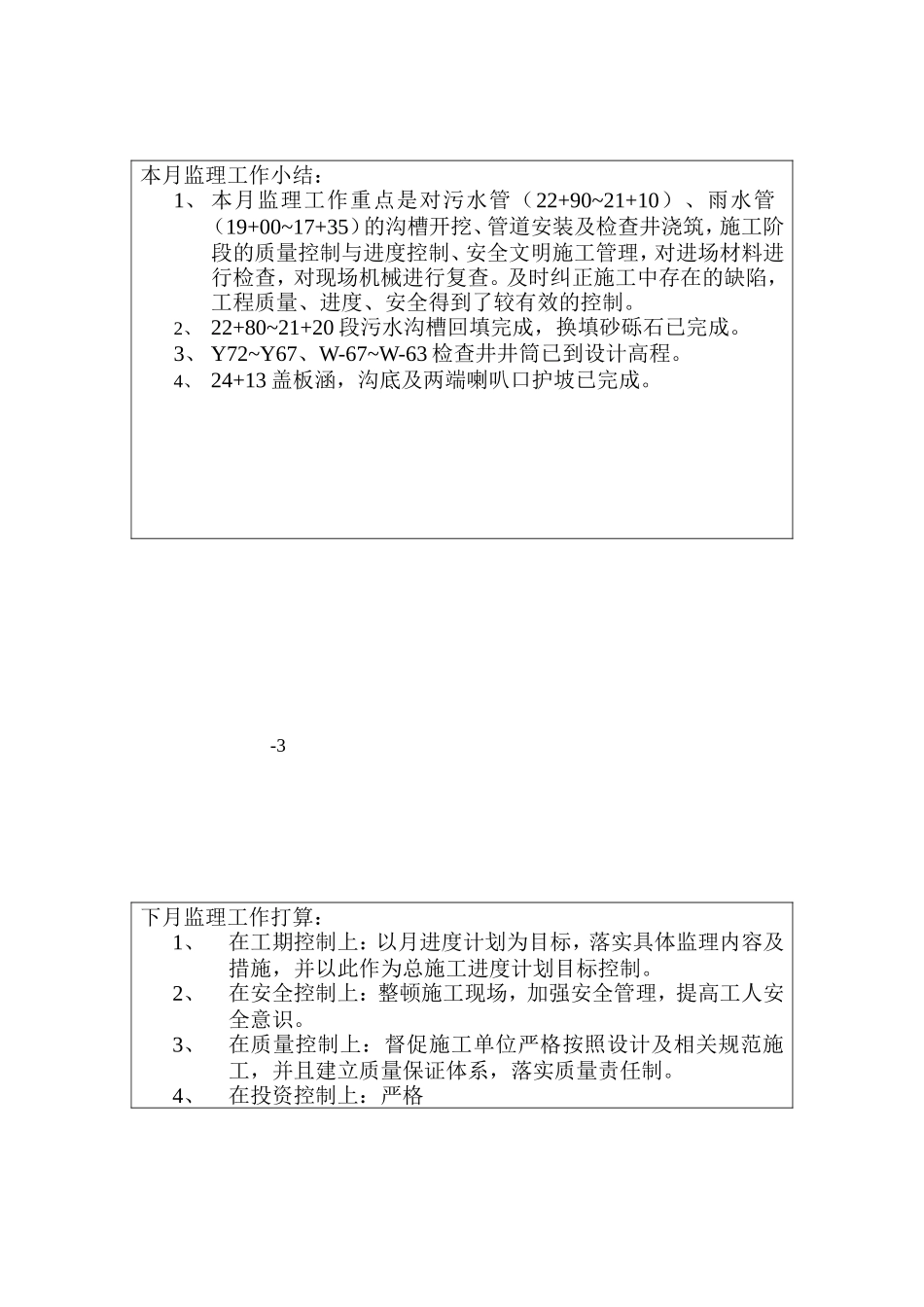 兴园14路市政道路工程建设监理工作月报--监理月报_第3页