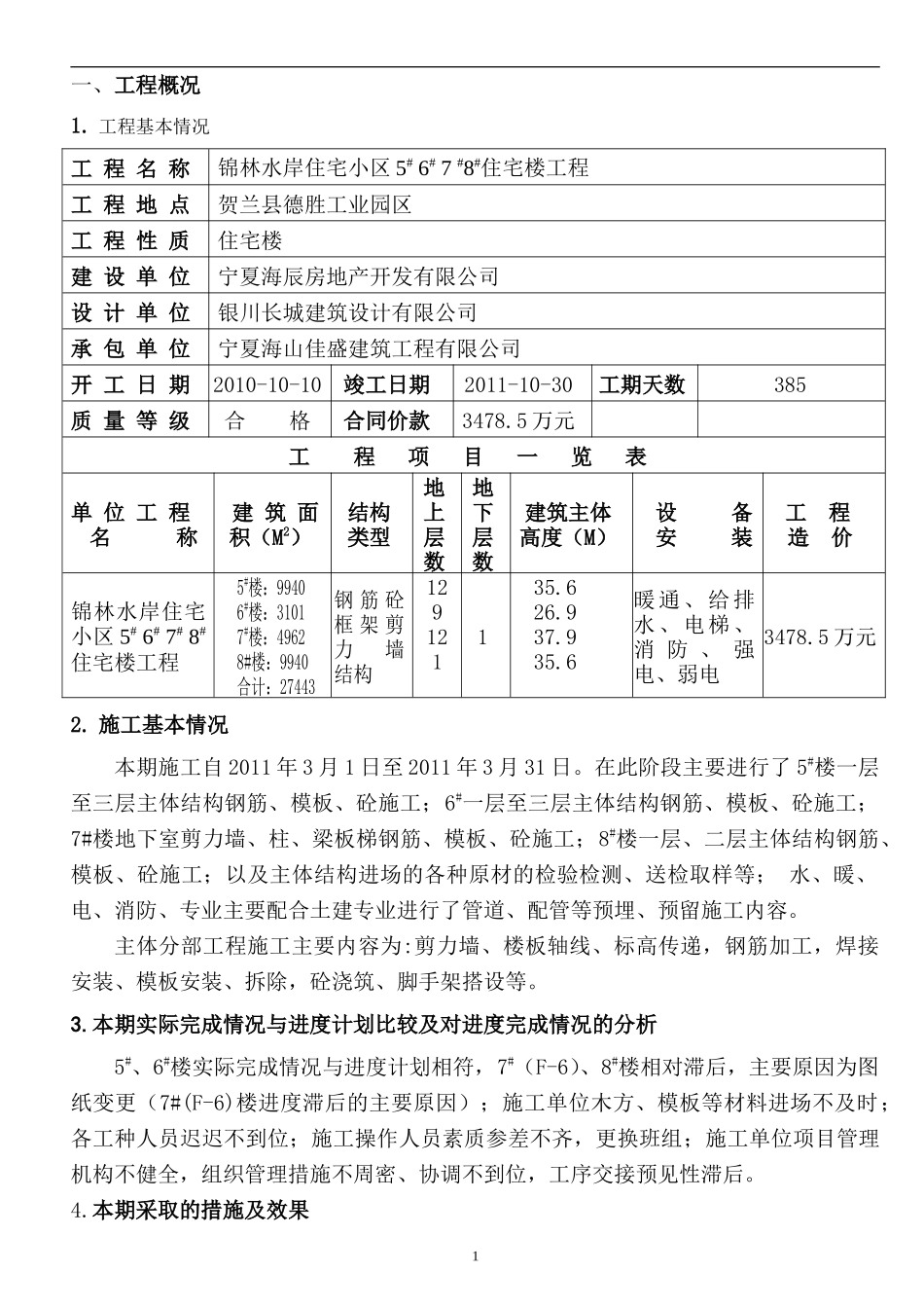 住宅楼工程施工监理月报--监理月报_第2页