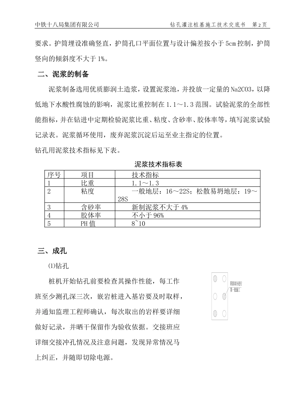 冲孔灌注桩技术交底书--技术交底_第2页