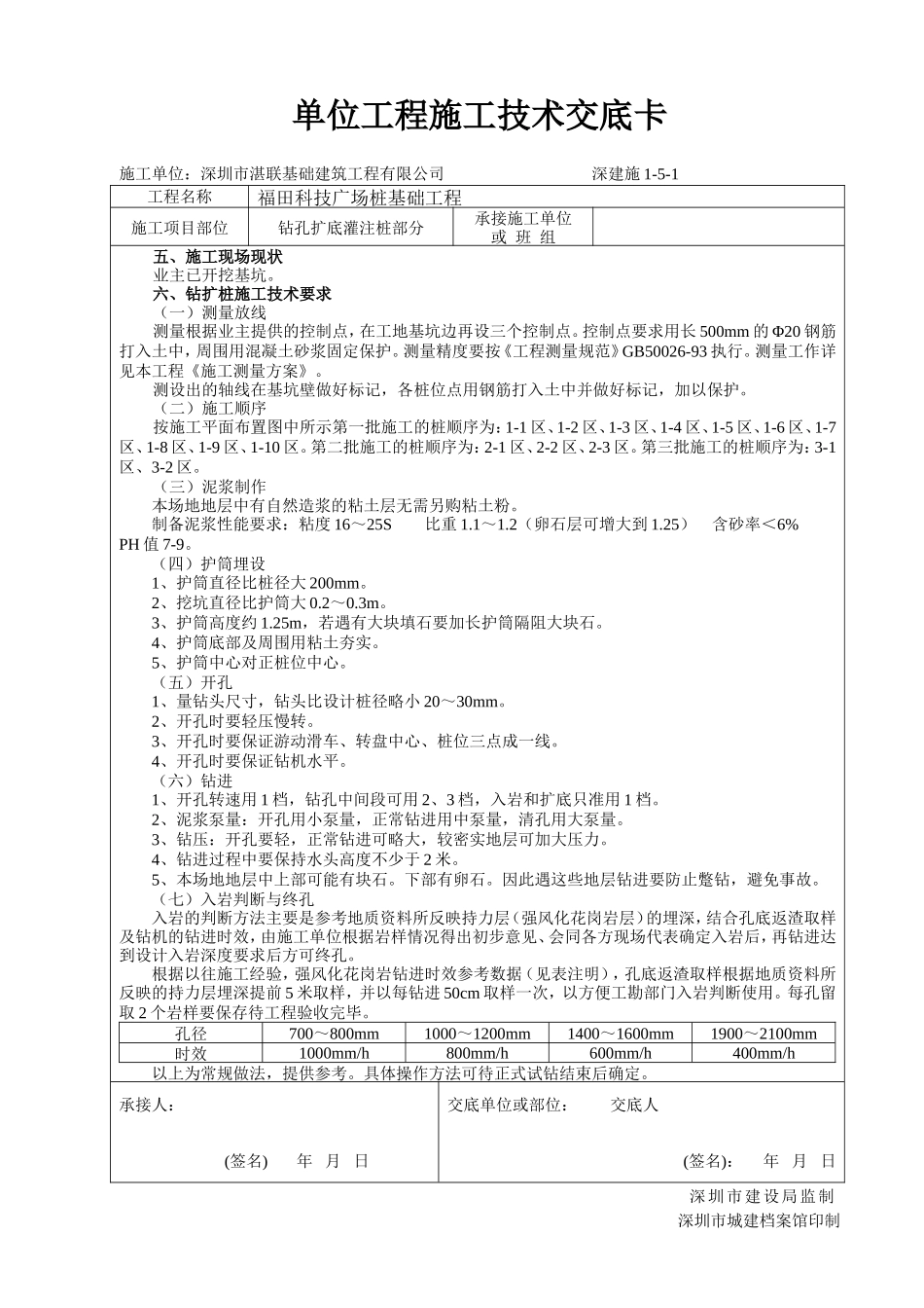 单位工程施工技术交底卡(钻孔)--技术交底_第2页