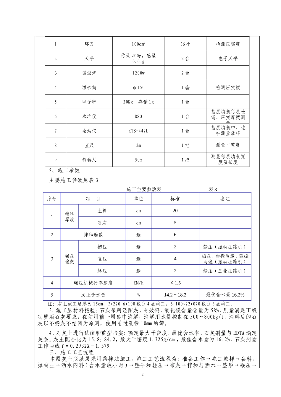 灰土施工技术交底记录--技术交底_第2页