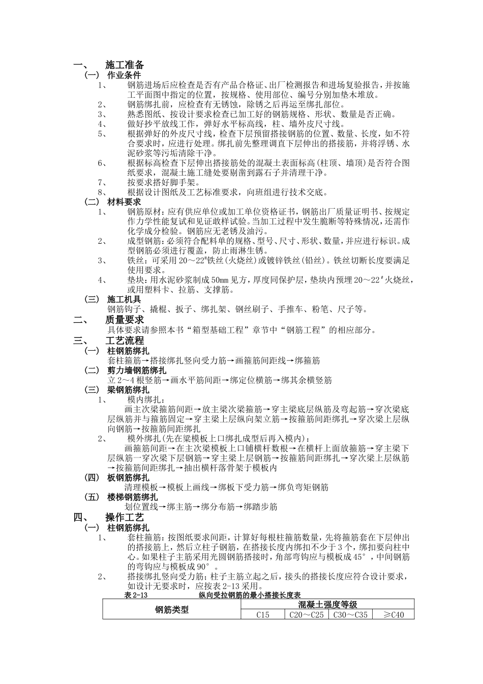 框架结构钢筋工程技术交底--技术交底_第1页