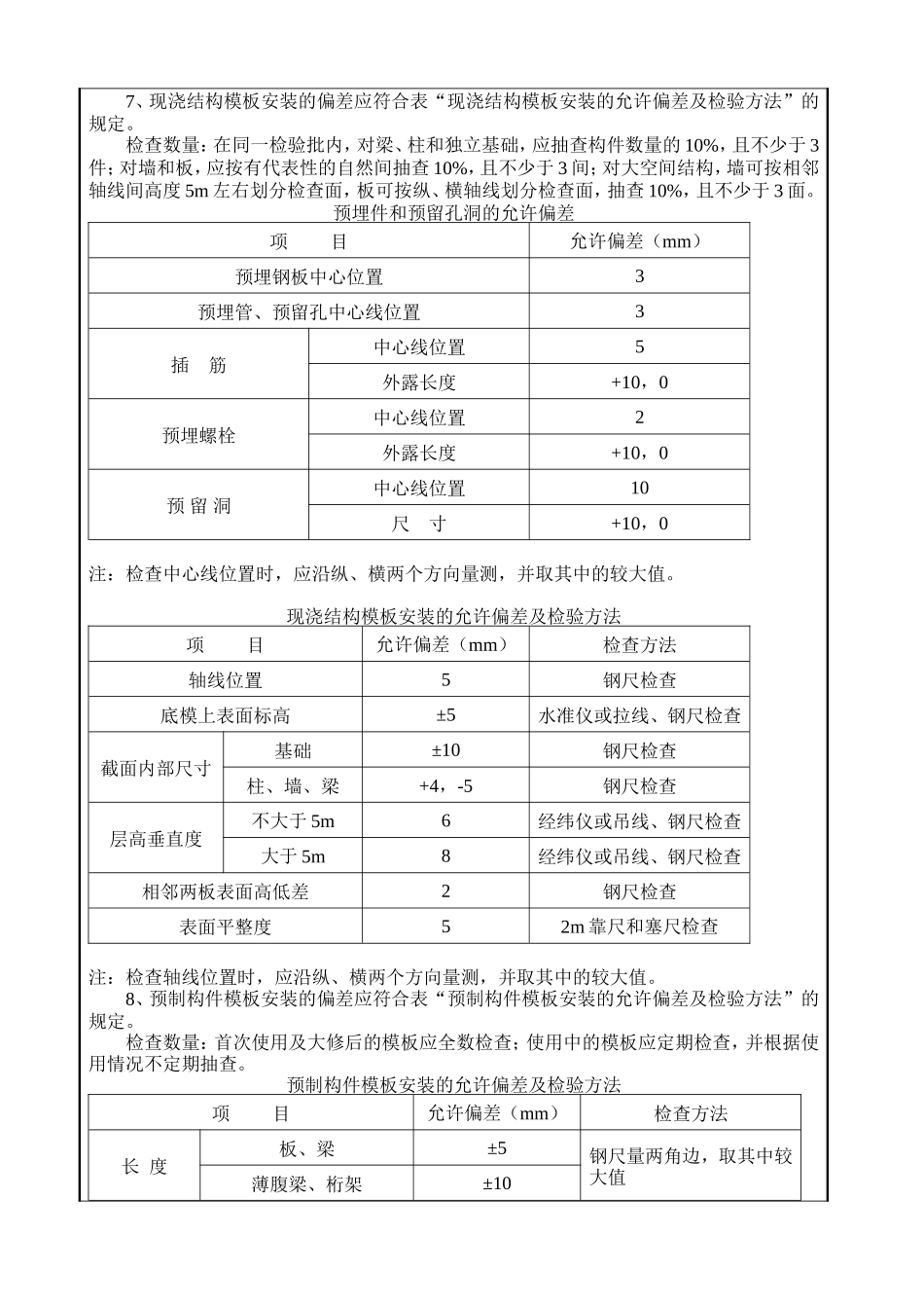模板工程施工质量技术交底--技术交底_第2页