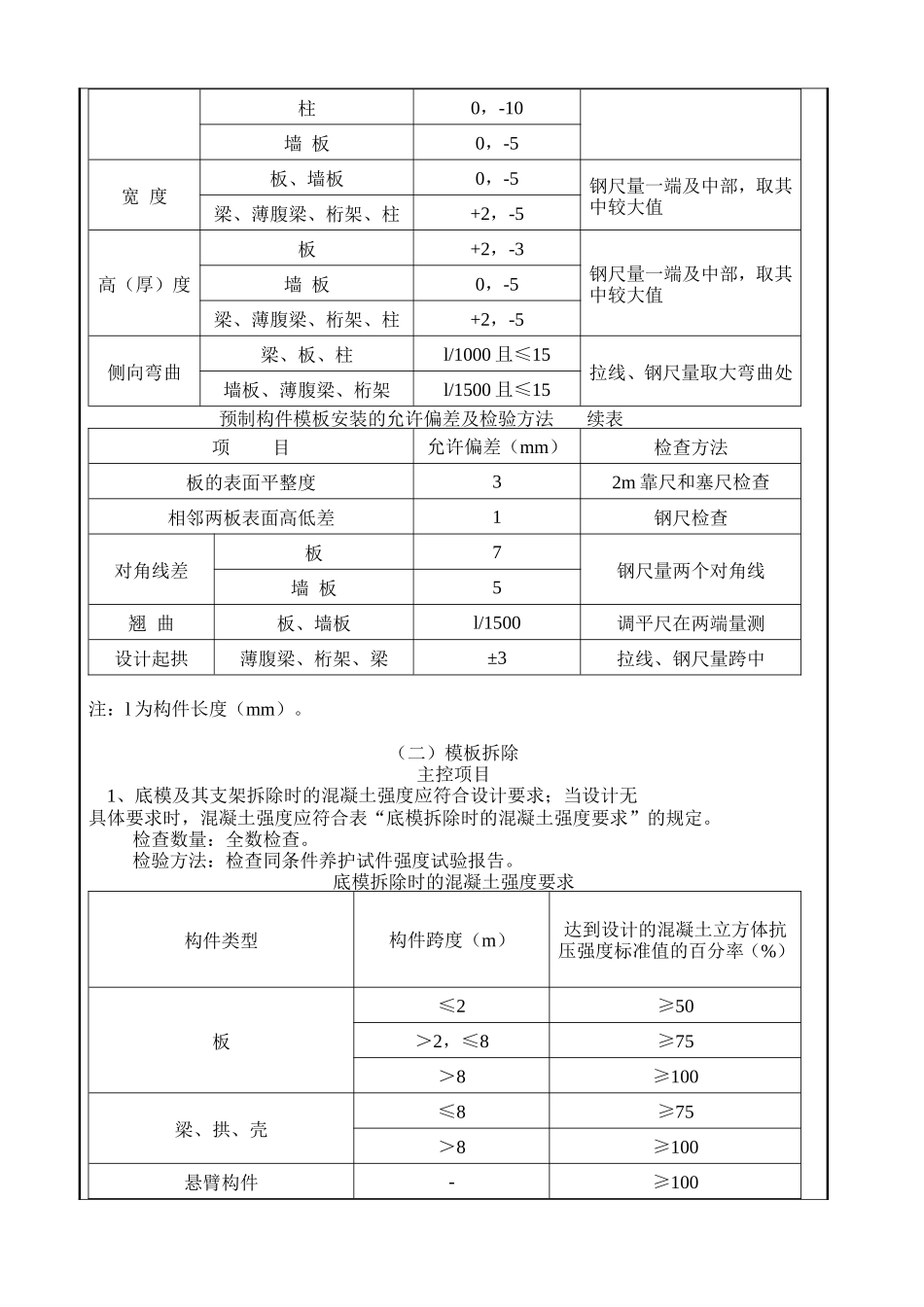 模板工程施工质量技术交底--技术交底_第3页