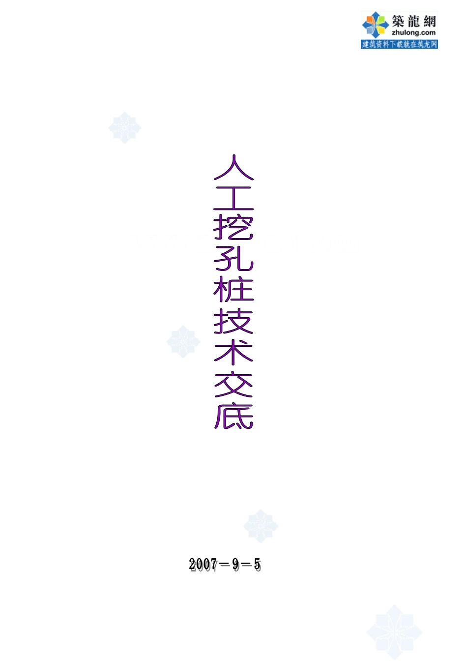 某大桥工程人工挖孔桩技术交底--技术交底_第1页