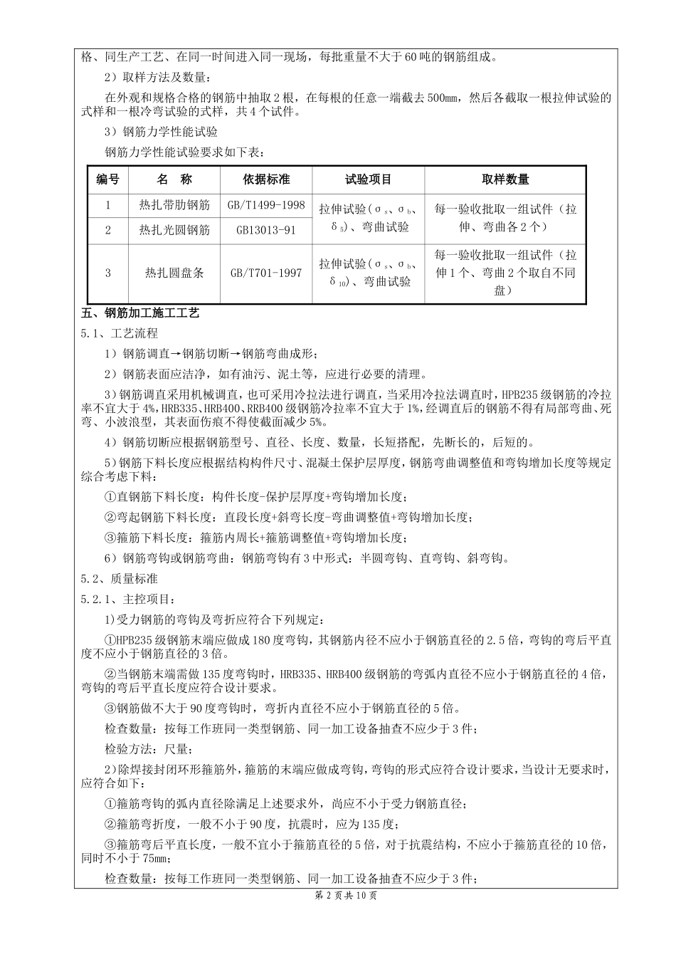 某广场主体结构钢筋工程技术交底--技术交底_第2页