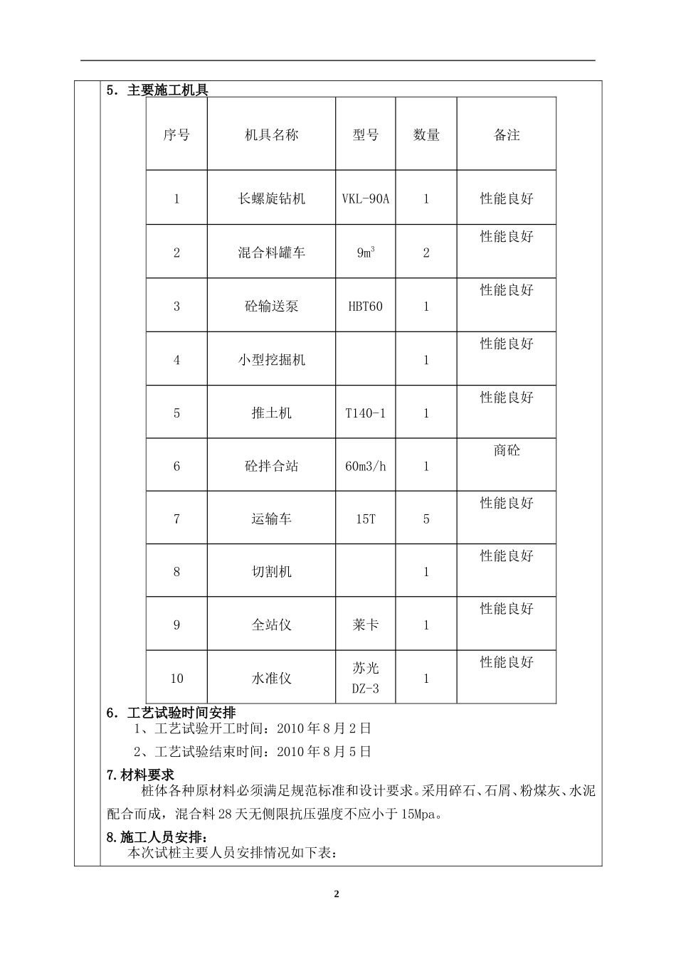 某铁路CFG桩工艺性试验方案技术交底--技术交底_第2页