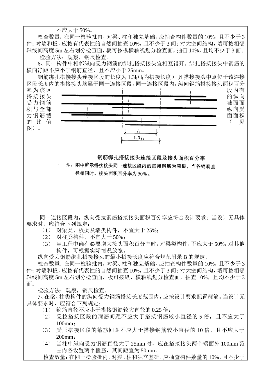 某住宅楼结构工程质量技术交底卡--技术交底_第3页