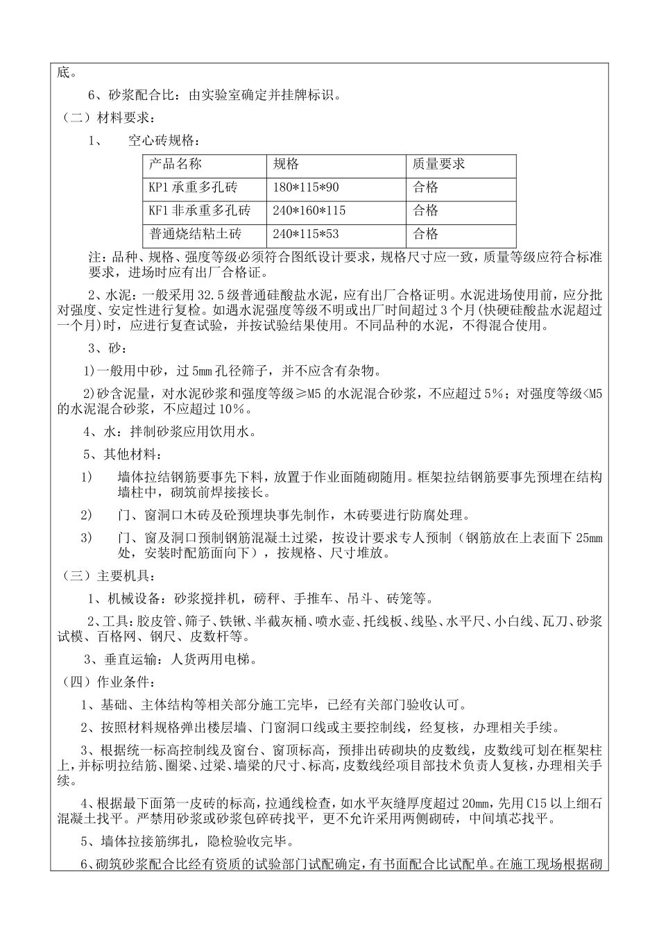 砌体工程技术交底--技术交底_第2页