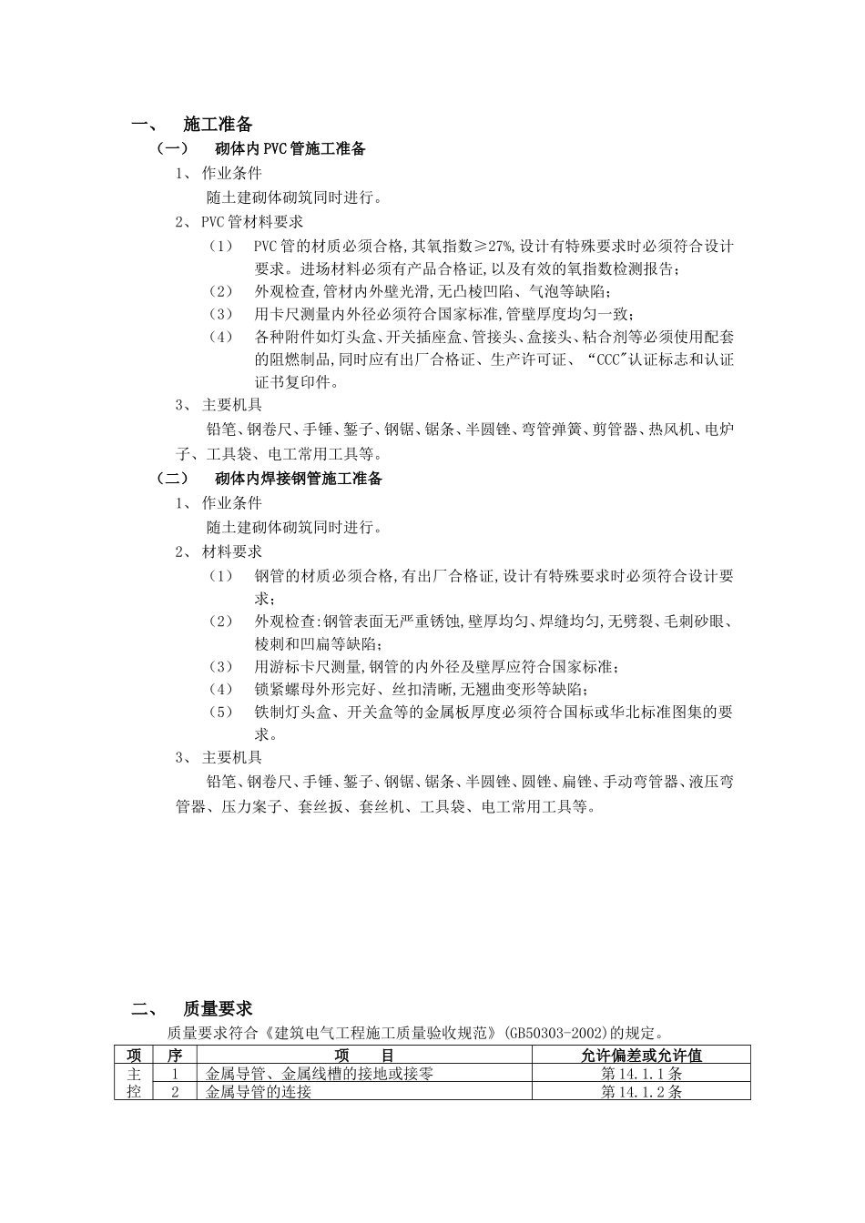 砌体内管路敷设工程技术交底--技术交底_第1页