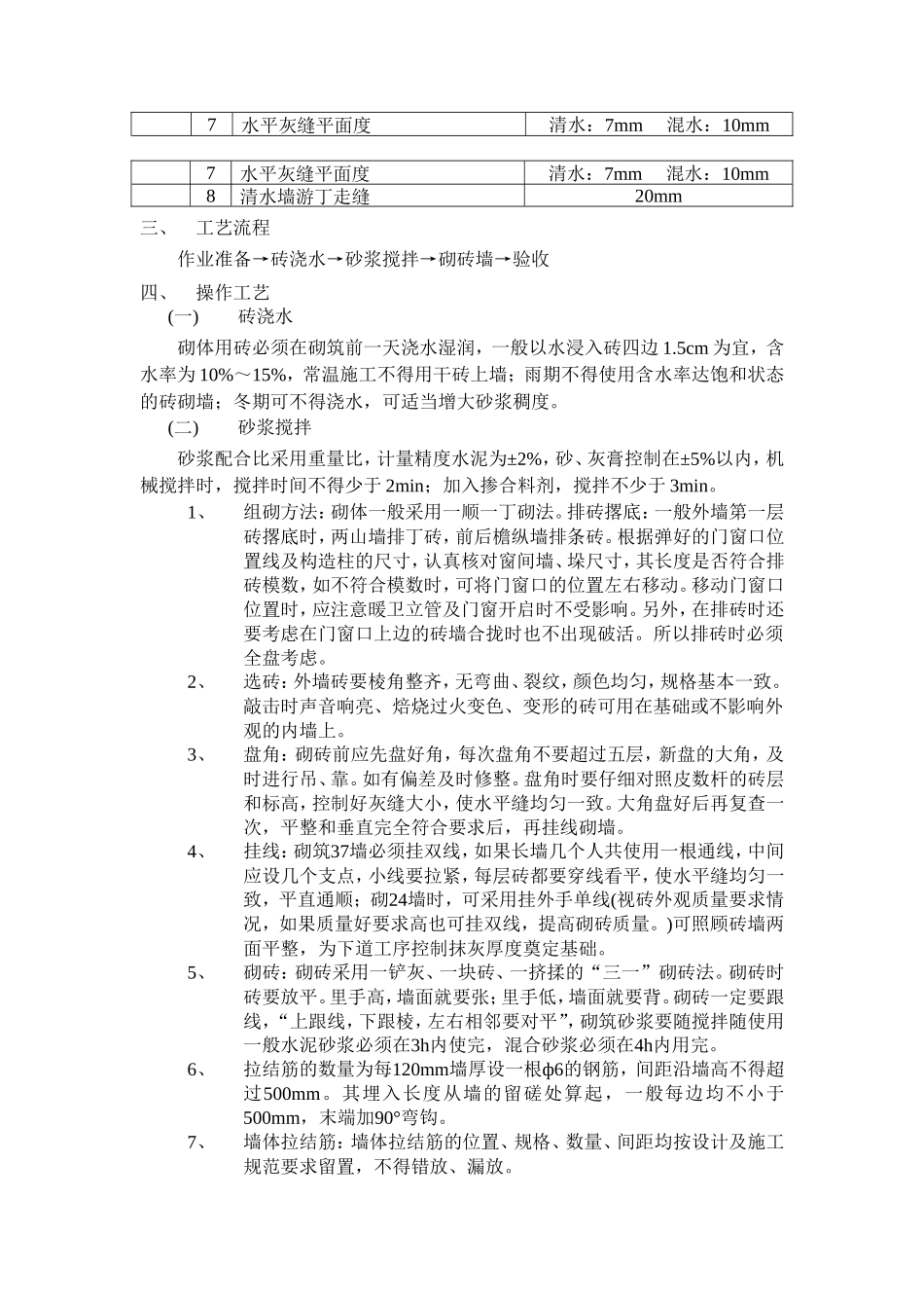 砌体施工技术交底--技术交底_第2页