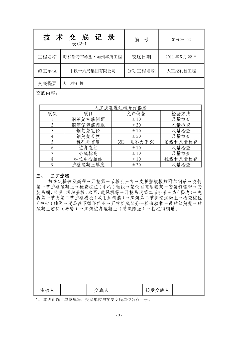 人工挖孔技术交底记录--技术交底_第3页