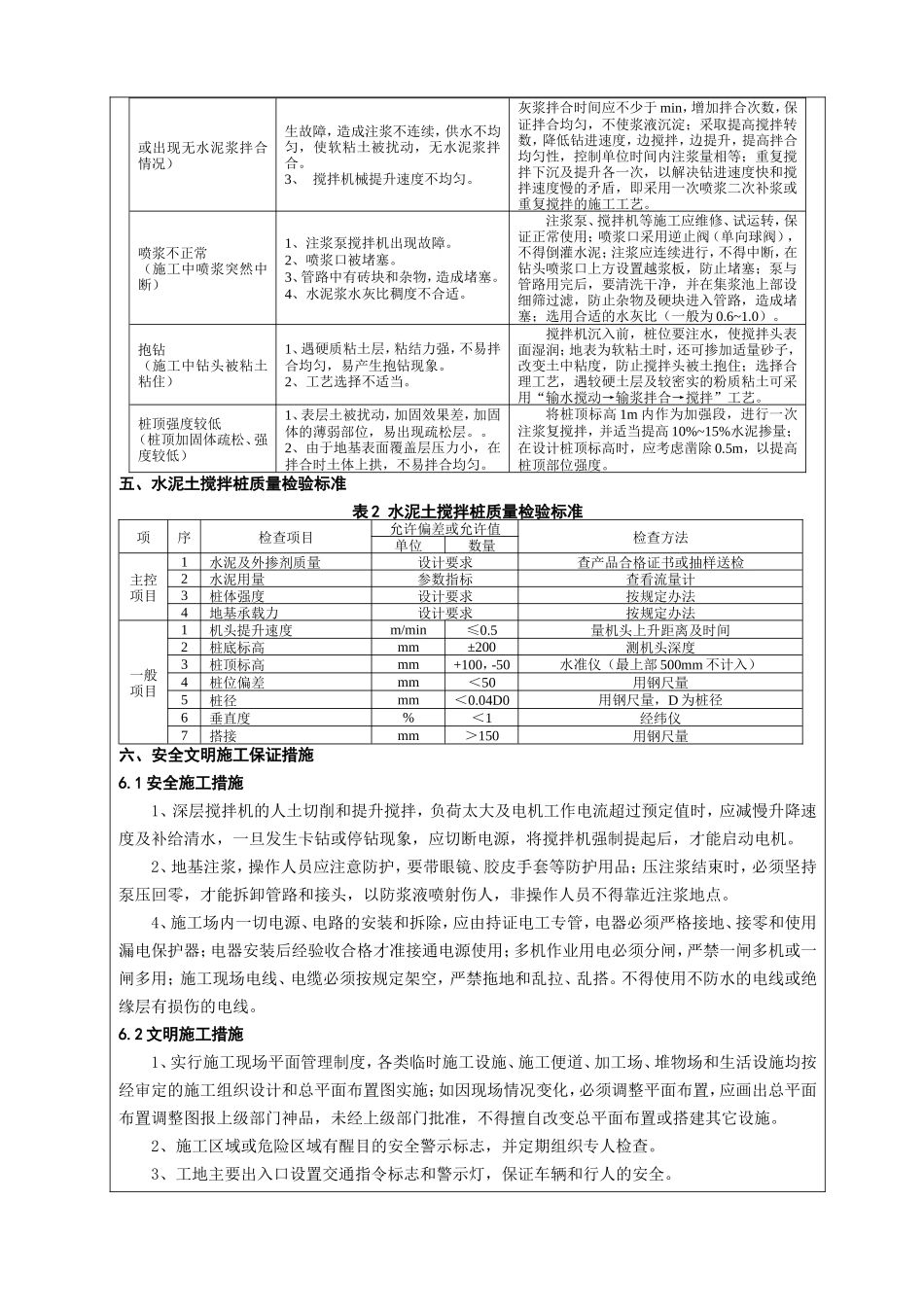 水泥土搅拌桩施工技术交底--技术交底_第3页