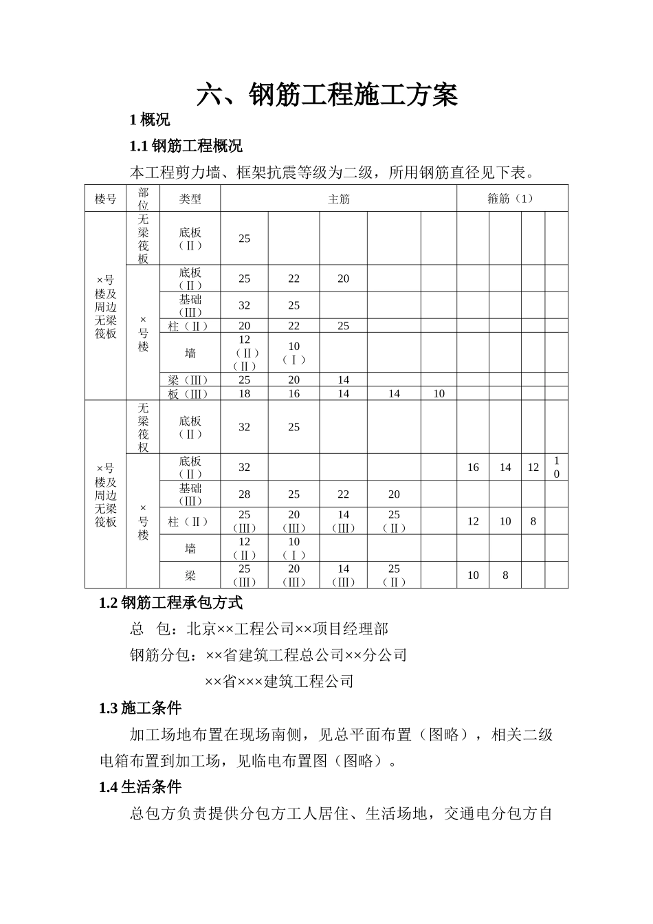 钢筋工程施工方案--施工工艺_第1页