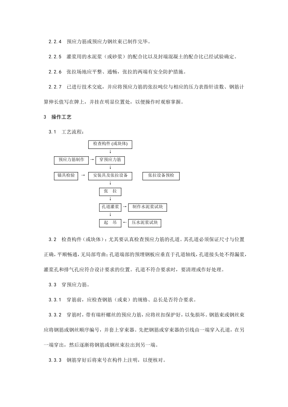 预应力后张法张拉施工工艺--施工工艺_第2页
