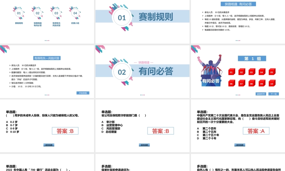初赛模板PPT模板