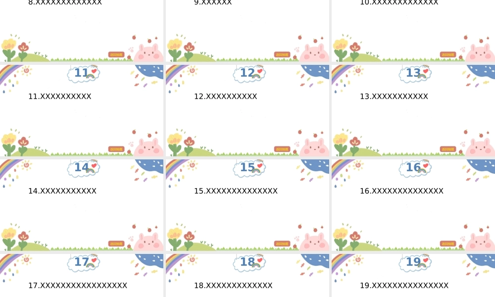 卡通系列知识竞PPT模板