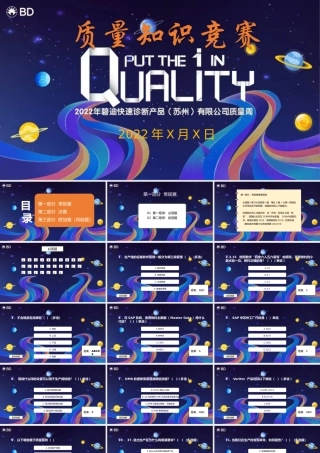质量知识竞赛PPT模板