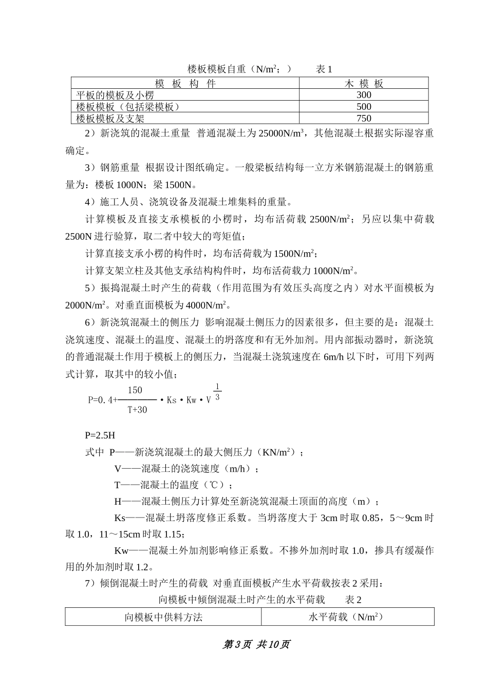 模板工程施工方案文库_第3页